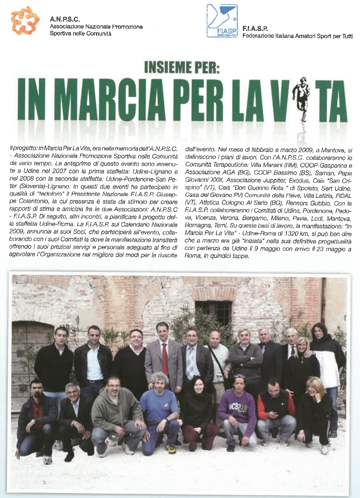 2009 in marcia per la vita page 0001